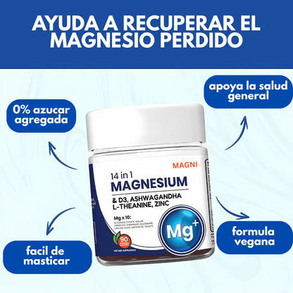 14 en 1 Gomitas de Magnesio - MAGNESIUM™