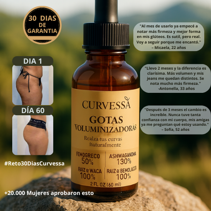 GOTAS VOLUMINIZADORAS DE GLUTEOS - CURVESSA™