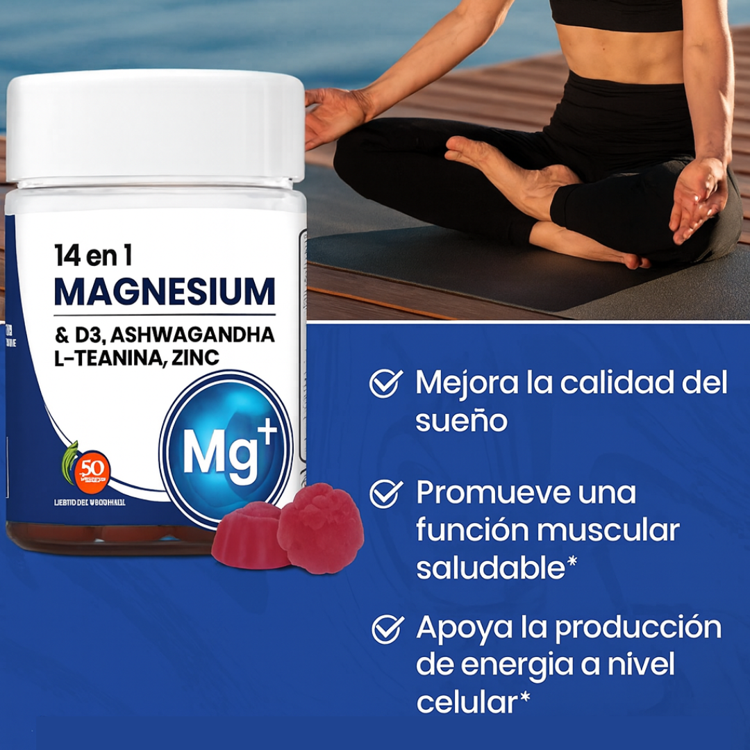 14 en 1 Gomitas de Magnesio - MAGNESIUM™