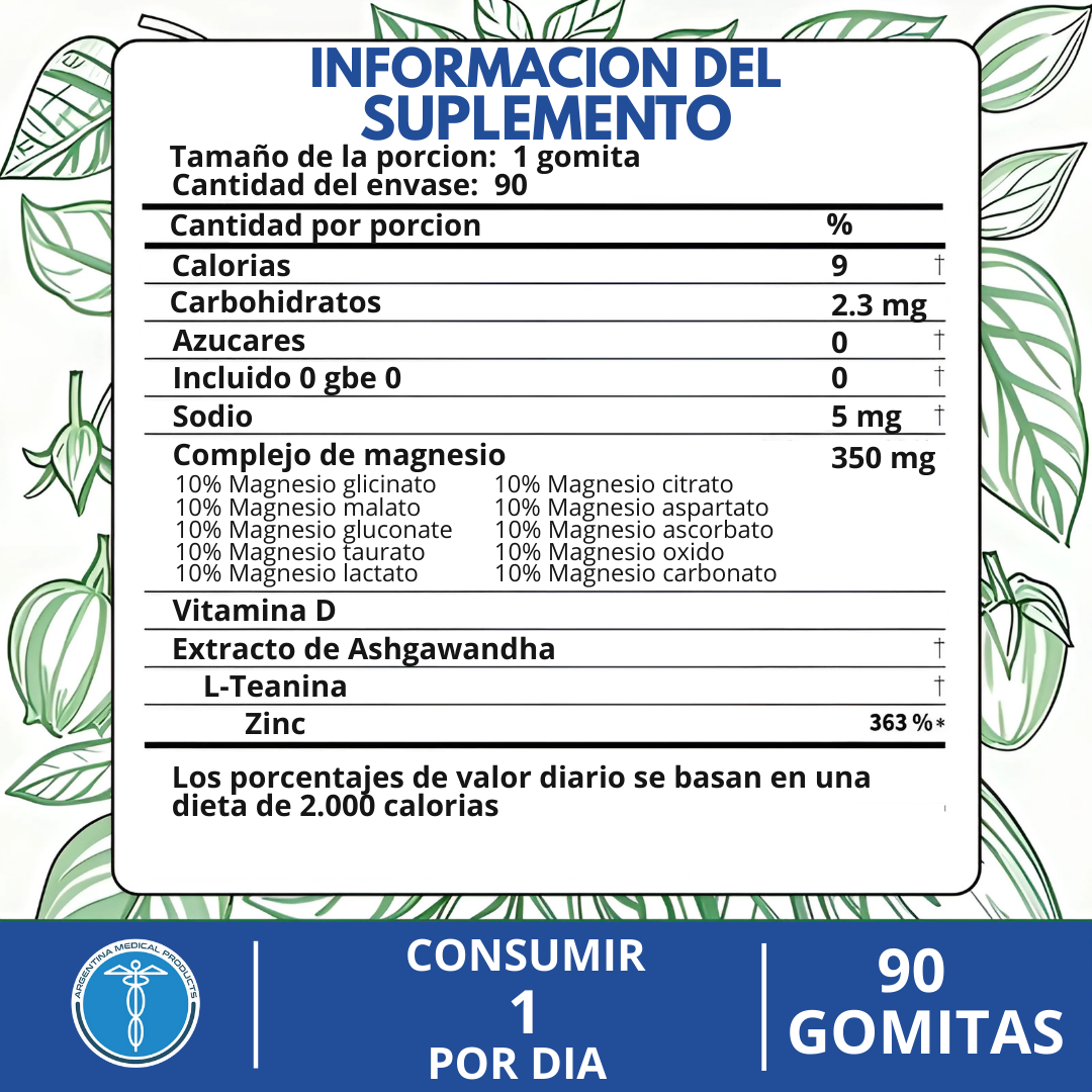 14 en 1 Gomitas de Magnesio - MAGNESIUM™